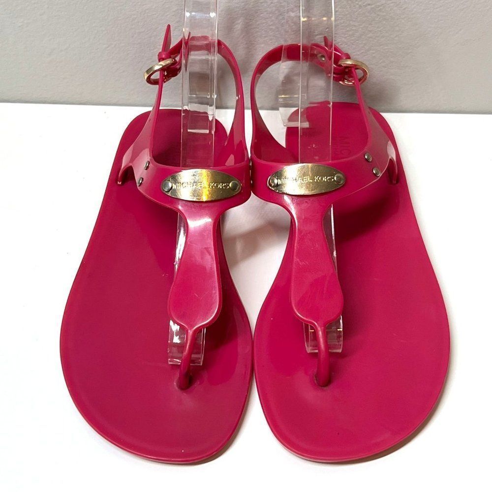 Women 6.5 Michael Kors Plate Jelly Sandals